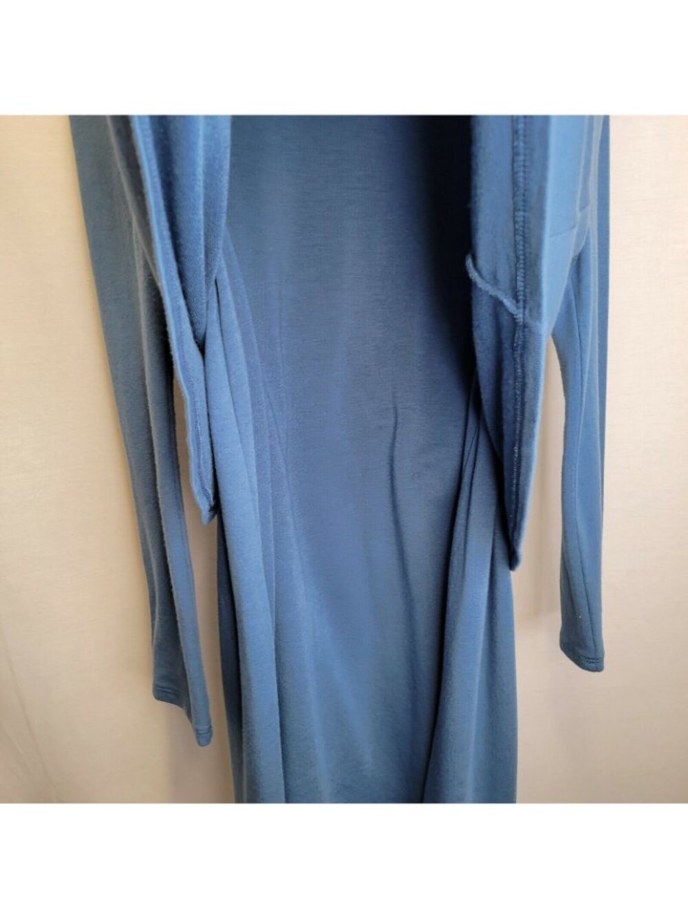 J. Jill PureJill Women's Large Dress Luxe Tencel Blue Long Sleeve Layered - Picture 6 of 8